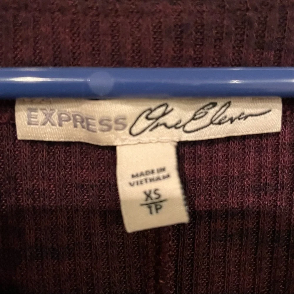 Purple Express off the Shoulder Top - Picture 2 of 2